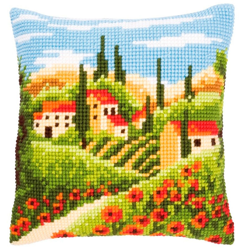 cojín punto de cruz
